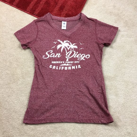 Great Souvenirs Of San Diego Tops - San Diego California Juniors S Vacation T-Shirt